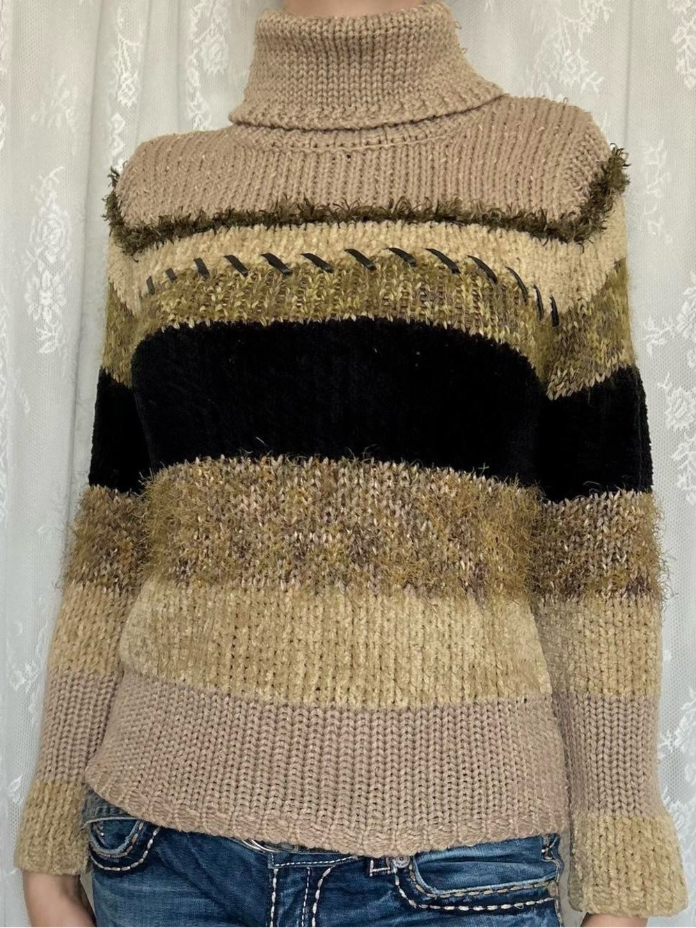 Vintage Fairycore Chunky Knit Sweater